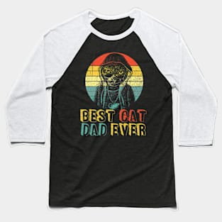 Best Cat Dad Ever Club 8 Baseball T-Shirt